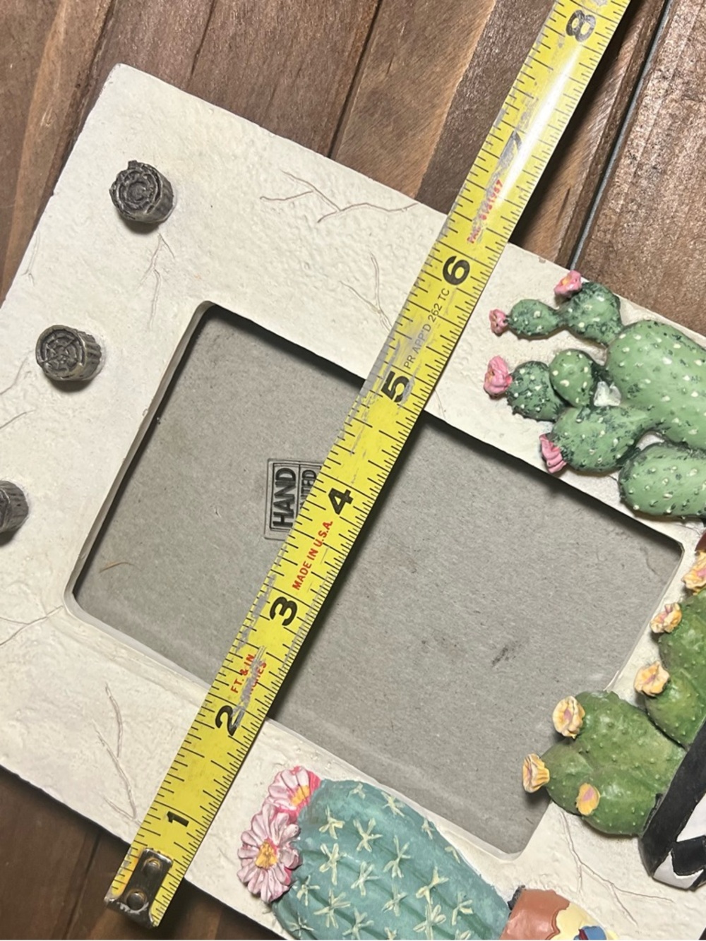 Southwest Sculptural Photo Frame Potted Cactus 1995 Figi Graphic 3.5 X 5 Photos - Picture 9 of 15